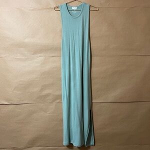 Rag & Bone Archetype Sydney Modal Jersey Midi Dress High Neck Sage Green Size M